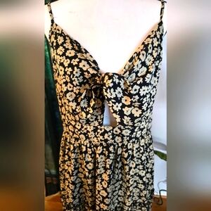 Tie Front Floral Summer Dress